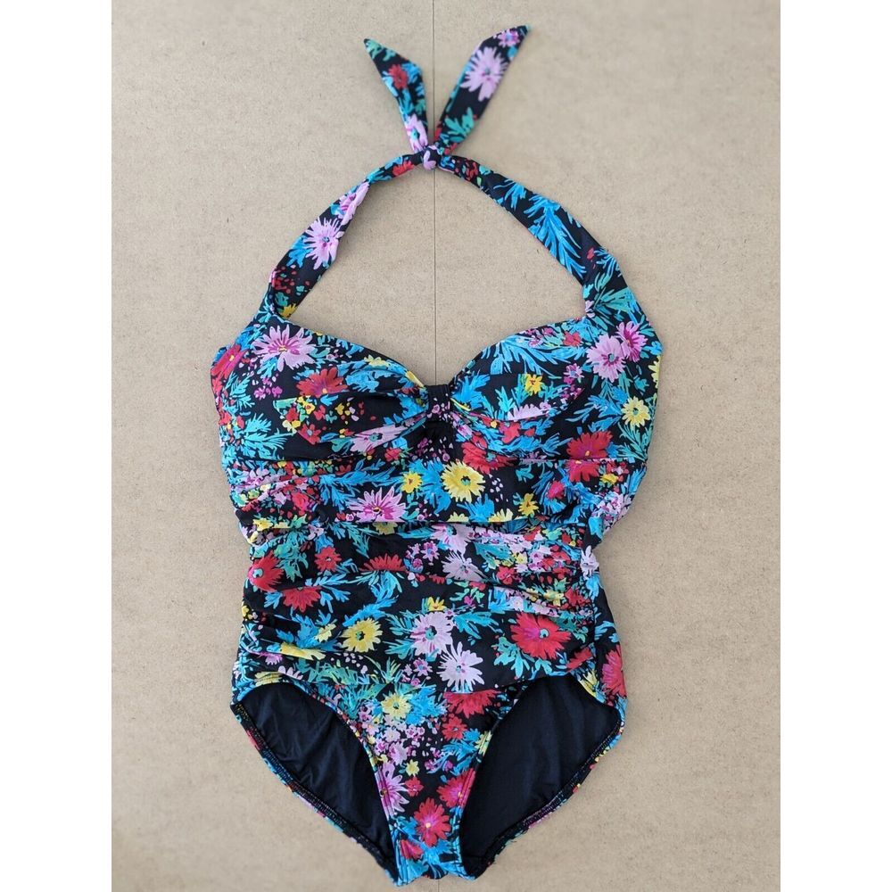 Seafolly Women's Size 12 Floral One Piece‎ Swimsuit